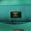 Chanel Leather Mini Flap Bag with Top Handle AS3748 Green 2023