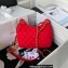 Chanel Wool Jersey Small Hobo Bag AS3710 Red 2023