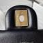 Chanel Leather Small Flap Bag with Top Handle AS3749 Black 2023