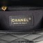 Chanel Leather Small Flap Bag with Top Handle AS3749 Black 2023