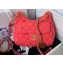 Chanel Wool Jersey Small Hobo Bag AS3710 Dark Pink 2023