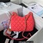 Chanel Wool Jersey Small Hobo Bag AS3710 Dark Pink 2023