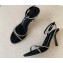 Alexander Wang Heel 8cm DAHLIA Sandals In CRYSTAL Black 2023