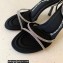 Alexander Wang Heel 8cm DAHLIA Sandals In CRYSTAL Black 2023