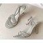 Alexander Wang Heel 8cm DAHLIA Sandals In CRYSTAL Gray 2023