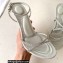 Alexander Wang Heel 8cm DAHLIA Sandals In CRYSTAL Gray 2023