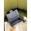 Chanel Small Classic Flap Handbag Denim Dark Blue 2023