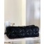 Chanel Fur Sequins and Pearl Classic Flap Handbag Black 2023