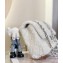 Chanel Fur Sequins and Pearl Classic Flap Handbag White 2023