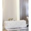 Chanel Fur Sequins and Pearl Classic Flap Handbag White 2023
