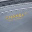 Chanel Small Classic Flap Handbag Denim Light Blue 2023