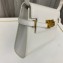 Saint Laurent manhattan small shoulder bag in leather 675626 White