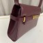 Saint Laurent manhattan small shoulder bag in leather 675626 Burgundy