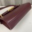 Saint Laurent manhattan small shoulder bag in leather 675626 Burgundy