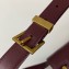 Saint Laurent manhattan small shoulder bag in leather 675626 Burgundy
