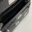 Saint Laurent manhattan small shoulder bag in crocodile-embossed leather 675626 Black/Silver