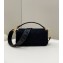 Fendi Iconic Medium Baguette Bag with laser cut Baguette lettering shoulder strap Black 2023