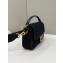 Fendi Iconic Medium Baguette Bag with laser cut Baguette lettering shoulder strap Black 2023