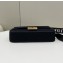 Fendi Iconic Medium Baguette Bag with laser cut Baguette lettering shoulder strap Black 2023