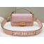 Fendi Iconic Medium Baguette Bag with laser cut Baguette lettering shoulder strap Pink 2023