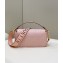 Fendi Iconic Medium Baguette Bag with laser cut Baguette lettering shoulder strap Pink 2023