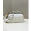 Fendi Iconic Medium Baguette Bag with laser cut Baguette lettering shoulder strap White 2023