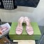 Gucci Heel 9cm Sandals Pink with Bow and Gold Logo 2023