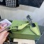 Gucci Heel 7.5cm Fabric slingback pumps Green with Allover GG crystal 2023