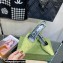 Gucci Heel 3.5cm Fabric slingback pumps Green with Allover GG crystal 2023
