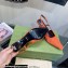 Gucci Heel 7.5cm Fabric slingback pumps Orange with Allover GG crystal 2023