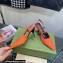 Gucci Heel 7.5cm Fabric slingback pumps Orange with Allover GG crystal 2023