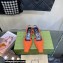 Gucci Heel 3.5cm Fabric slingback pumps Orange with Allover GG crystal 2023