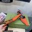 Gucci Heel 3.5cm Fabric slingback pumps Orange with Allover GG crystal 2023