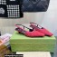 Gucci Heel 3.5cm Fabric slingback pumps Cherry Red with Allover GG crystal 2023