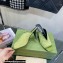 Gucci Heel 7.5cm Fabric slide sandals Green with Allover GG crystal 2023