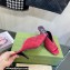 Gucci Heel 7.5cm Fabric slide sandals Cherry Red with Allover GG crystal 2023