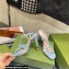 Gucci Heel 9cm Sandals Blue with crystals Interlocking G 2023