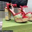 Gucci Heel 12cm platform 4cm sandals with Bow Red 2023