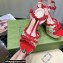 Gucci Heel 12cm platform 4cm sandals with Bow Red 2023