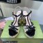 Gucci Heel 12cm platform 4cm sandals with Bow Black 2023