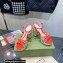 Gucci Heel 12cm platform 4cm sandals with Bow Orange 2023