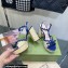 Gucci Heel 12cm platform 4cm sandals with Bow Blue 2023