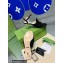 Gucci Heel 7cm Sandals Suede Black with Gold Interlocking G 2023