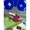 Gucci Heel 7cm Slide Sandals Suede Purple with Gold Interlocking G 2023