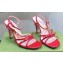 Gucci Heel 9cm Sandals Red with Bow and Gold Logo 2023