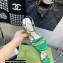Gucci Heel 9cm Sandals Green with Bow and Gold Logo 2023