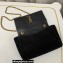 Saint Laurent kate small reversible chain bag in suede and smooth leather 721250 Black