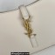 Saint Laurent le 5 à 7 hobo bag in smooth leather 657228 White/Gold