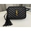 Saint Laurent lou belt bag in quilted leather 614031 Black