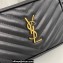 Saint Laurent lou belt bag in quilted leather 614031 Black